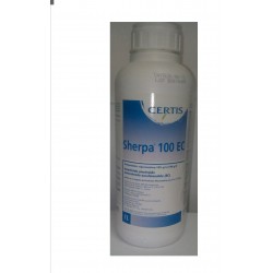 SHERPA 100 EC es un piretroide sintético que se caracteriza por su gran actividad a muy bajas dosis, efecto de choque y persiste