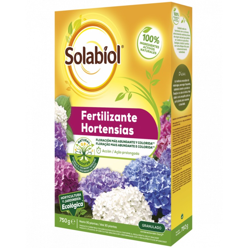 Solabiol Fertilizante Hortensias 750 gr