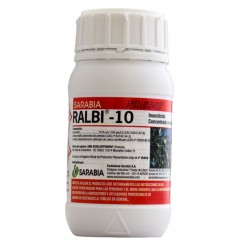 Ralbi-10 es un insecticida líquido concentrado para uso en huerta y jardín. Es un insecticida de gran efectividad a baja dosis y