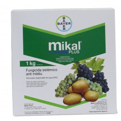 Mikal Plus es la asociación de 3 sustancias activas: fosetil-Al con acción sistémica, cimoxanilo con acción penetrante y folpet 