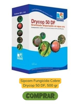 fungicida de cobre de la marca sipcam jardin Drycop 50 DF